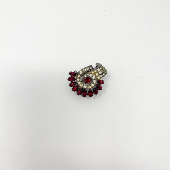 Vintage Jewelry 48 Vintage Eisenberg Original Red Brooch Fur Clip